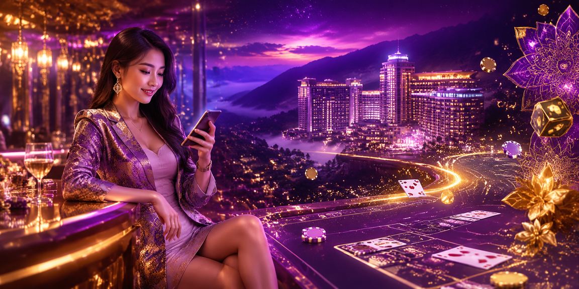 Meja baccarat kasino langsung gaya Malaysia di Genting Highlands dengan suasana premium