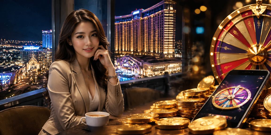 Pengguna Malaysia mengakses aplikasi aladin888 untuk lucky draw dan permainan mudah alih di Genting Highlands